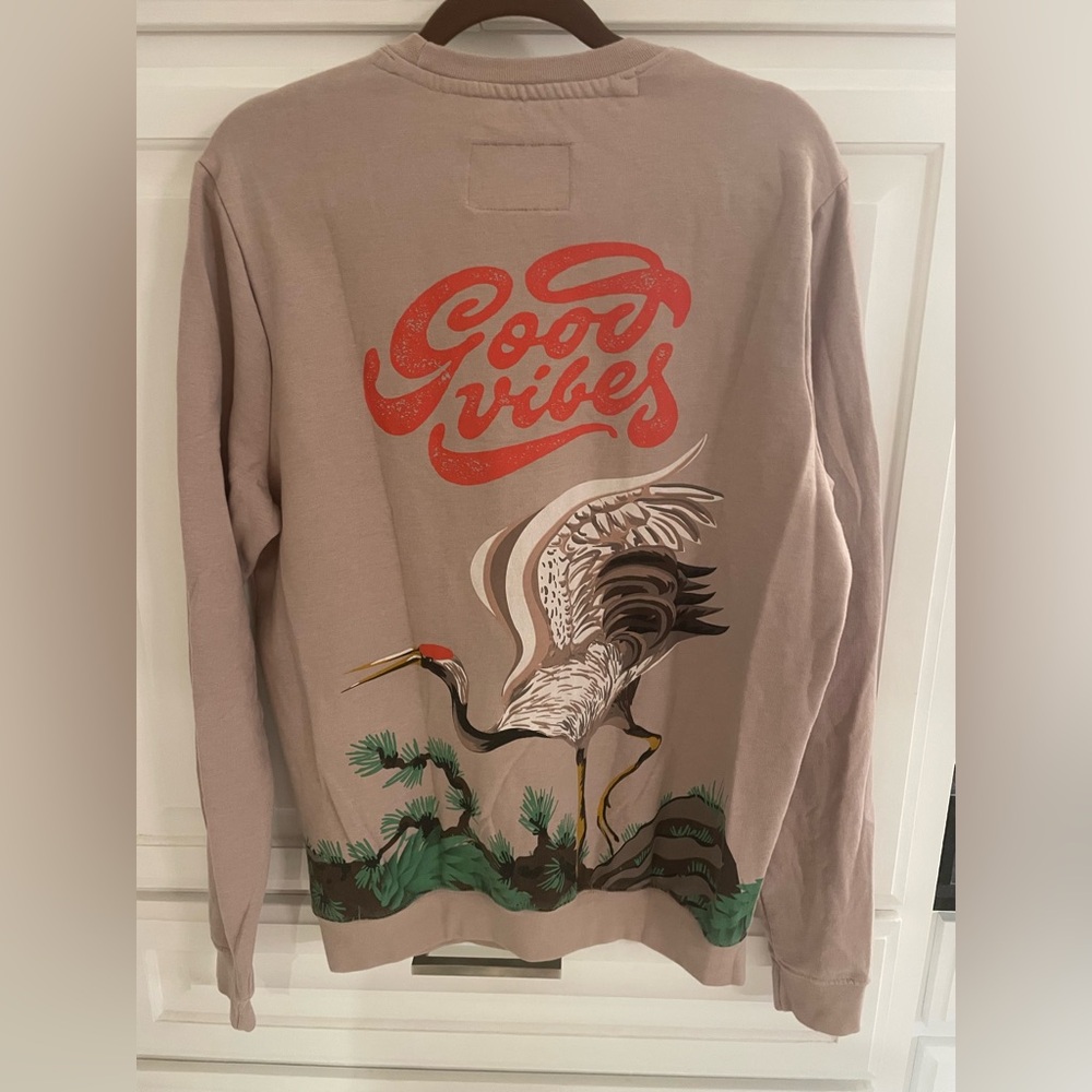 Men’s Blind rooster mauve Good Vibes sweatshirt - Picture 3 of 4